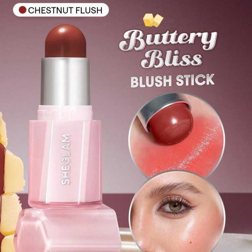 SHEGLAM Buttery Bliss Blush Stick-Chestnut Flush Graduation Birthday Summer - Picture 1 of 5